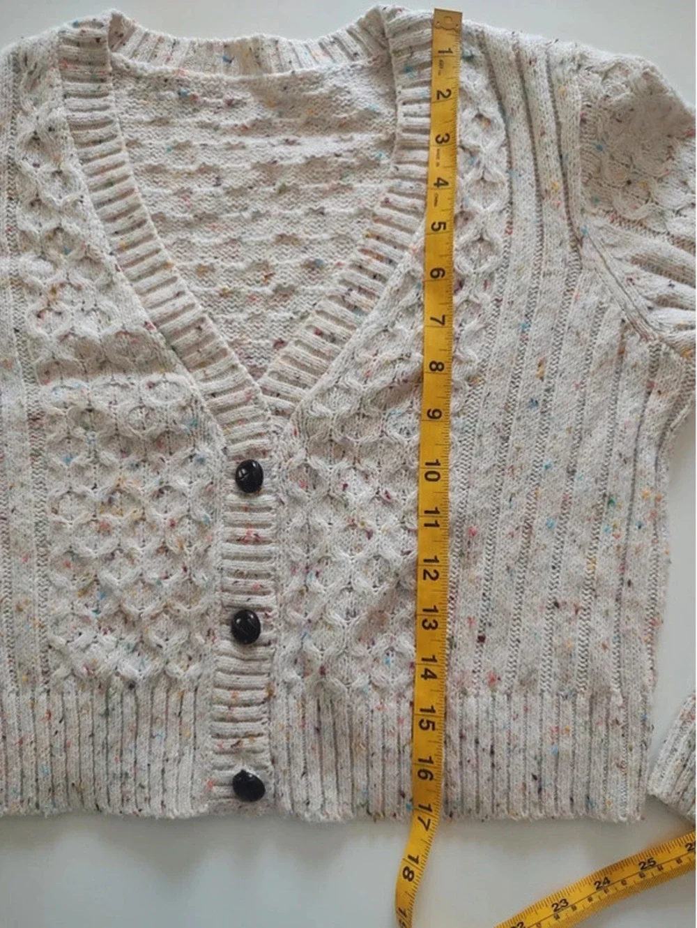 Talbots Beige Knit Cardigan Size S